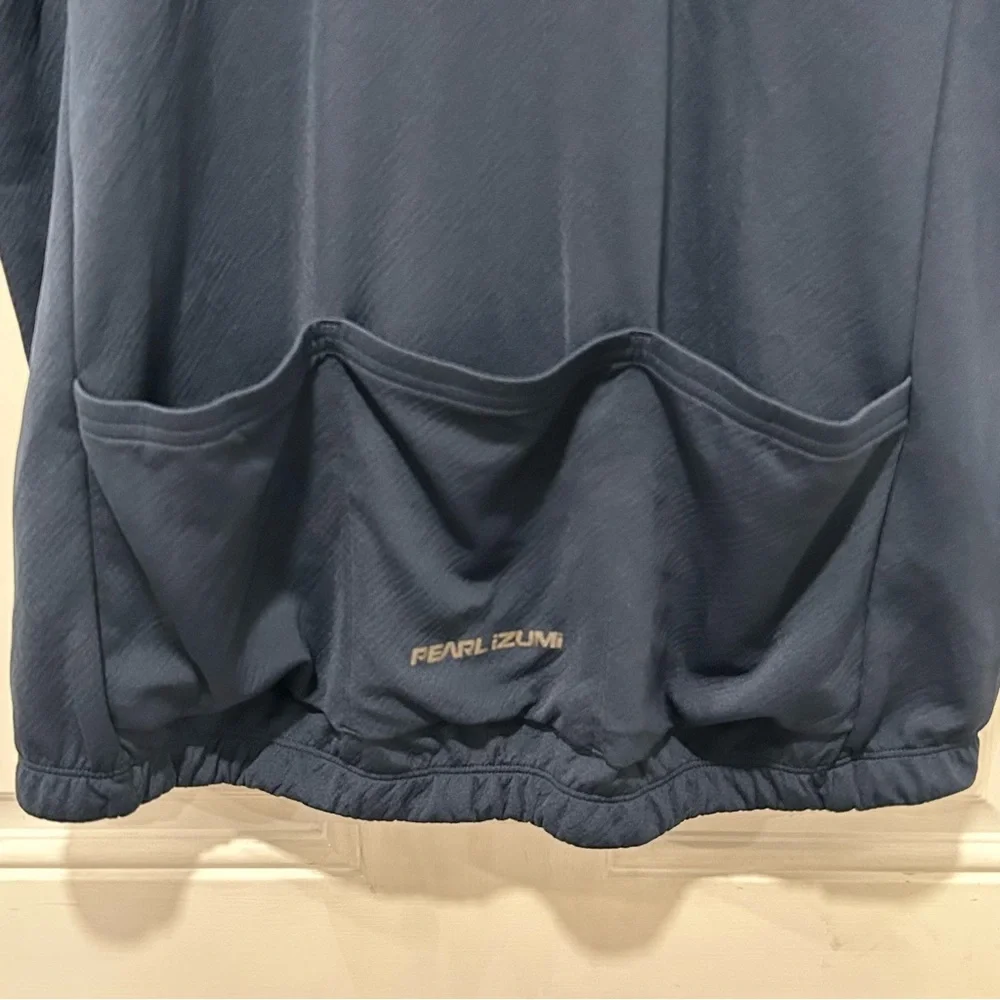 Pearl Izumi Men's Quest Short Sleeve Full Zip Cycling Jersey Navy Sz XL UPF 20 - Picture 5 of 8